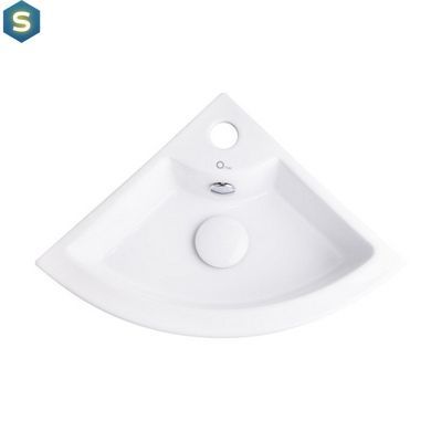 Умивальник Qtap Kiwi з донним клапаном QT0911K184AW, Білий