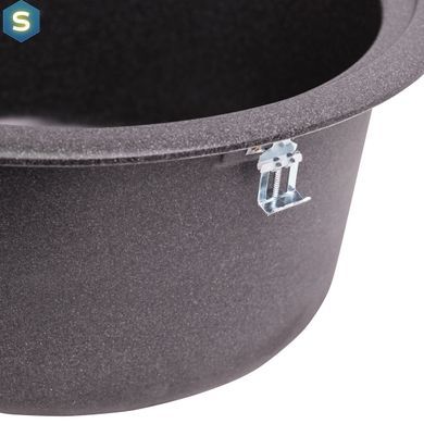 Кухонна мийка Lidz D510/200 GRF-13 (LIDZGRF13D510200), Графит