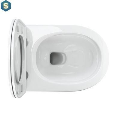 Унітаз Omnires Ottawa Comfort 54x365 підвісний без обідка сидіння дюропласт white gloss OTTAWACMWBP, Білий