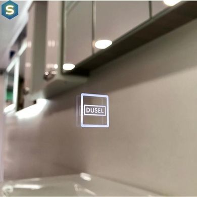 Дзеркало Dusel Led DE-M0065D Silver 120x75 см сенсорне включення + підігрів, Каппучино