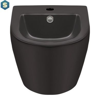 Биде подвесное Qtap Robin QT1355046FMB, Черный матовый