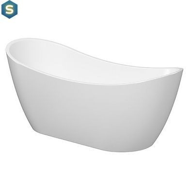 Ванна акриловая Cersanit Zen 182x71 double отдельностоящая овальная с ножками и сифоном S301-331