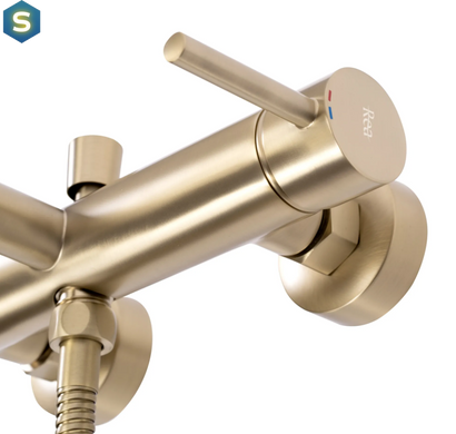 Змішувач для ванни Rea Lungo brushed gold настінний REA-B8010, Золотий
