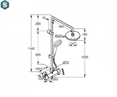 Душевая система Kludi A-QA Dual Shower System 6609505-00, Хром