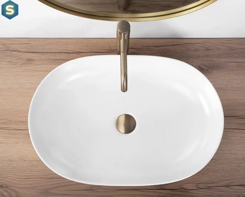 Умивальник Rea Cleo 60 white matt накладний REA-U9653, Белый матовый