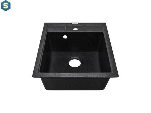 Кухонная мойка Adamant Brick 460x515x200 чёрный 4824296101203, Черный/золото
