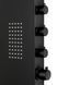 Душова панель Corsan Duo black LED з термостатом A777TBLLED, Черный матовый