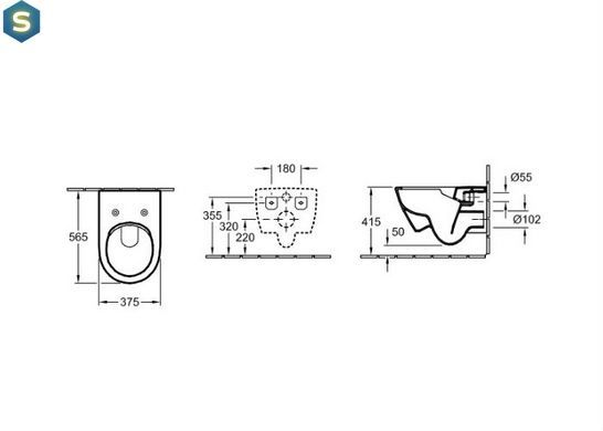 Унітаз підвісний Villeroy&Boch VERITY DESIGN 2.0 DirectFlush 5C98HR01 з кришкою Soft Close Slim, Білий