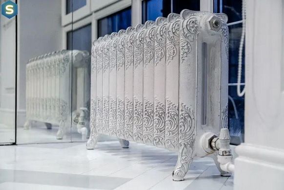 Дизайнерский радиатор вертикальный Betatherm Quantum 2 H-2000 мм, L-525 мм с нижним подключением BQ 2200/13 9016М 99, Белый матовый