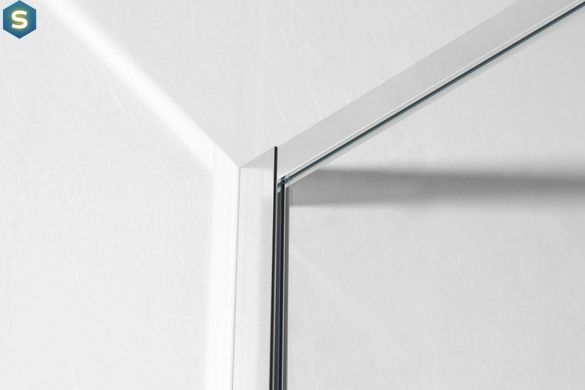 Душова стінка Imprese Walk-In з профілем та тримачем, 110x200 см, скло прозоре хром s09111001TR, прозорий, хром
