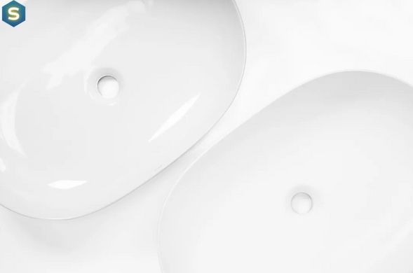 Умивальник Rea Cleo 60 white matt накладний REA-U9653, Белый матовый