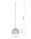 Підвісний світильник Nowodvorski 11151 Boho M E27 1x25W IP20 Вeige