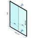 Душевая кабина Rea Rapid Slide 140x80 black пристенная REA-KPL-09886, Черный матовый, Универсальная, прозрачный, черный матовый