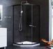 Душова кабіна Am.Pm Gem 5-corner Pivot 90x90 см без піддону black W90UG-405-090BT, Чорний/золото, чорний
