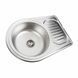 Кухонна мийка з нержавіючої сталі Platinum декор 6745 (0,8/180 мм), R, Decor