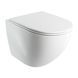 Унітаз Omnires Ottawa Comfort 54x365 підвісний без обідка сидіння дюропласт white gloss OTTAWACMWBP, Білий