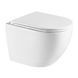 Унітаз Omnires Ottawa Comfort 54x365 підвісний без обідка сидіння дюропласт white gloss OTTAWACMWBP, Білий