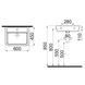 Умывальник Idevit Halley 45x60 3201-0455-11, Золотой