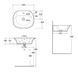 Умывальник RAK Ceramics Sensation 55x46 SENWB5501AWHA, Белый