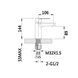Смеситель для умывальника Lidz Latwa 001 (k35) LDLAT001WHI45423 White, Белый