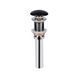 Донний клапан Qtap PU03 70х70х227.5 Matt black, Черный матовый