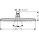 Верхний душ Hansgrohe Croma E280 26257000