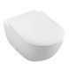 Унітаз підвісний Villeroy&Boch VERITY DESIGN 2.0 DirectFlush 5C98HR01 з кришкою Soft Close Slim, Білий