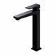 Смеситель для умывальника Omnires Parma black mat высокий PM7412BL, Черный матовый
