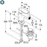 Смеситель для биде Kludi Pure&Style 402160575, Хром