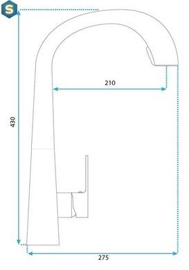 Смеситель для кухни Rea Ross nikiel brushed REA-B5314, Зеленый матовый