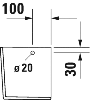 Полупьедестал Duravit Durastyle 0858300000, Белый