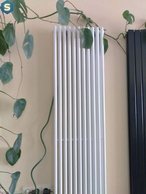 Дизайнерский радиатор трубчатый Betatherm Praktikum 2 H-1600 мм, L-349 мм с нижним подключением PV 2160/09 9016M 99, Белый матовый