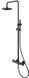 Душевая система Kohlman Axel black QW276AB, Черный матовый
