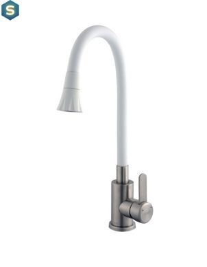 Смеситель для кухни Globus Lux WIEN SBT2-203SA-W07, Белый