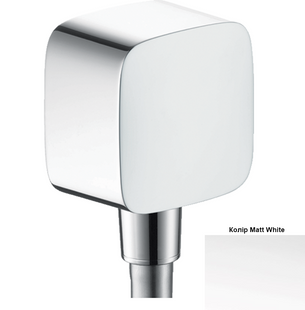 Шлангове під'єднання Hansgrohe FixFit E зі зворотнім клапаном Matt White 26457700