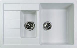Кухонная мойка Adamant Anila Plus 775x495x200 белый 100001402, Белый