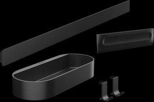 Набір аксесуарів Hansgrohe WallStoris 4в1 matt black 27967670, Черный матовый