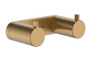 Гачок для ванної Hansgrohe AddStoris S подвійний халатів brushed bronze 41785140, Бронза