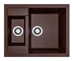 Кухонна мийка Adamant Duplex 610x495x200 коричневий 484223, Цемент матовий