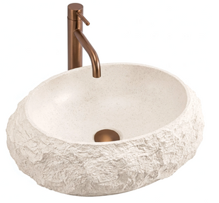 Умивальник Rea Mika накладний 50x38 см warm beige matt REA-U7347, Бежевий