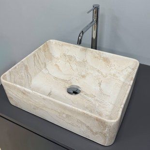 Умывальник VBI Asti M labradorite накладний VBI-013005, Бежевий