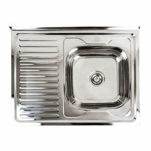 Кухонная мойка из нержавеющей стали Platinum 8060 R полировка (0,7/160 мм), Polish