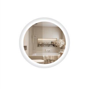 Зеркало Qtap Taurus R600 с LED-подсветкой Touch, с антизапотеванием, с диммером температуры цвета (3000-6500K) QT2478R607