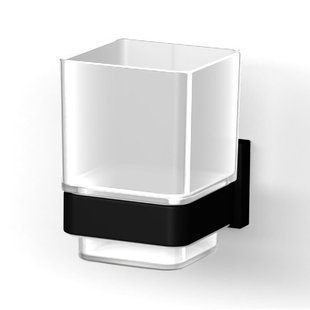Стакан для ванной комнаты Imprese Bilovec black matt 121255B, Черный матовый