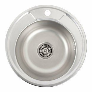 Кухонная мойка из нержавеющей стали Valeso декор 450 (0,6/170 мм), Decor