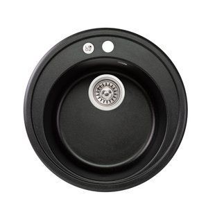 Кухонная мойка Lidz D510/200 BLM-14 (LIDZBLM14D510200), Черный/золото