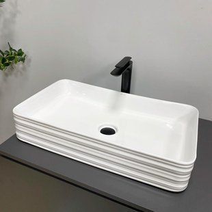 Умывальник VBI Volturino white накладний VBI-012619, Білий