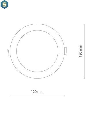 Точковий світильник Nowodvorski 8782 Cl Kos Led 1x8W 3000K 550Lm IP44 Wh