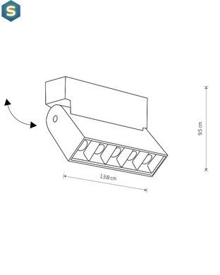 Спот Nowodvorski 10067 Focus Mini Led 1x10w 3000K 600Lm IP20 Wh