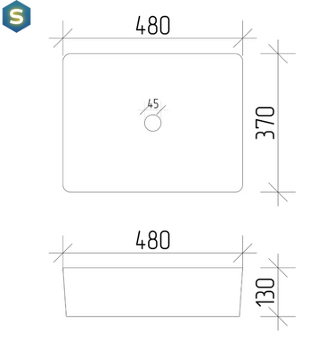 Умывальник VBI Asti M labradorite накладний VBI-013005, Бежевий